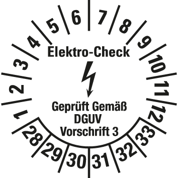 Elektro-Prüfplaketten  - EP5