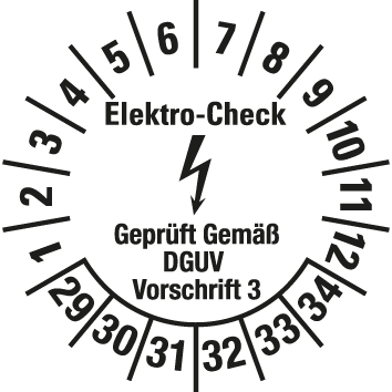 Elektro-Prüfplaketten  - EP5