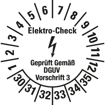 Elektro-Prüfplaketten  - EP5