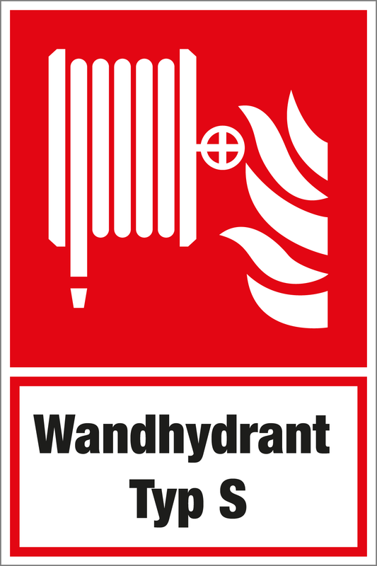 Brandschutzschild - Wandhydrant Typ S