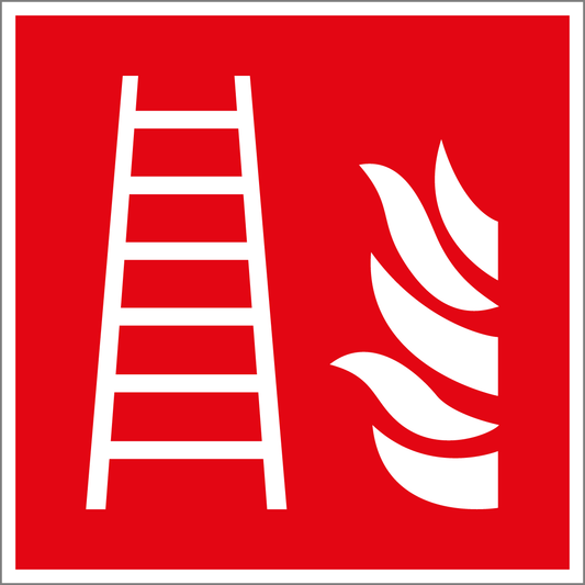 Brandschutzschild - Feuerleiter