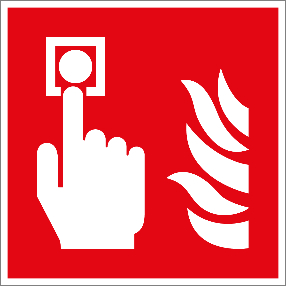 Brandschutzschild - Brandmelder