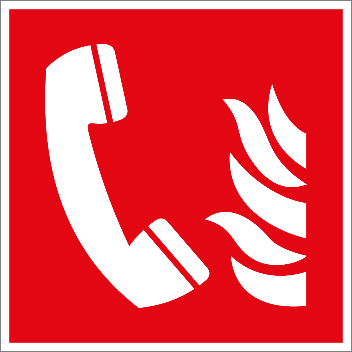Brandschutzschild - Brandmeldetelefon