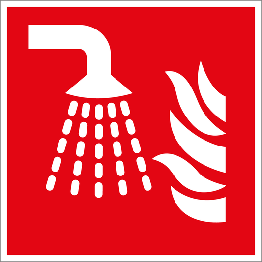 Brandschutzschild - Wassernebelrohr