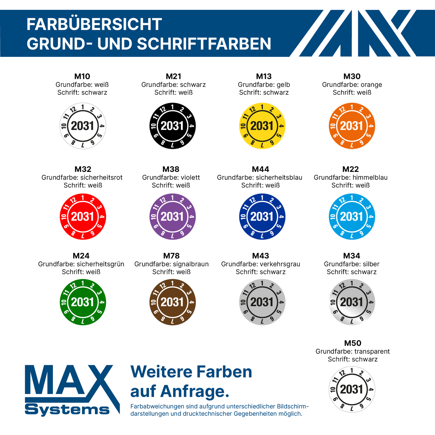 Jahres-Prüfplaketten - JP4