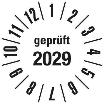 Jahres-Prüfplaketten - JP6