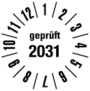 Jahres-Prüfplaketten - JP6