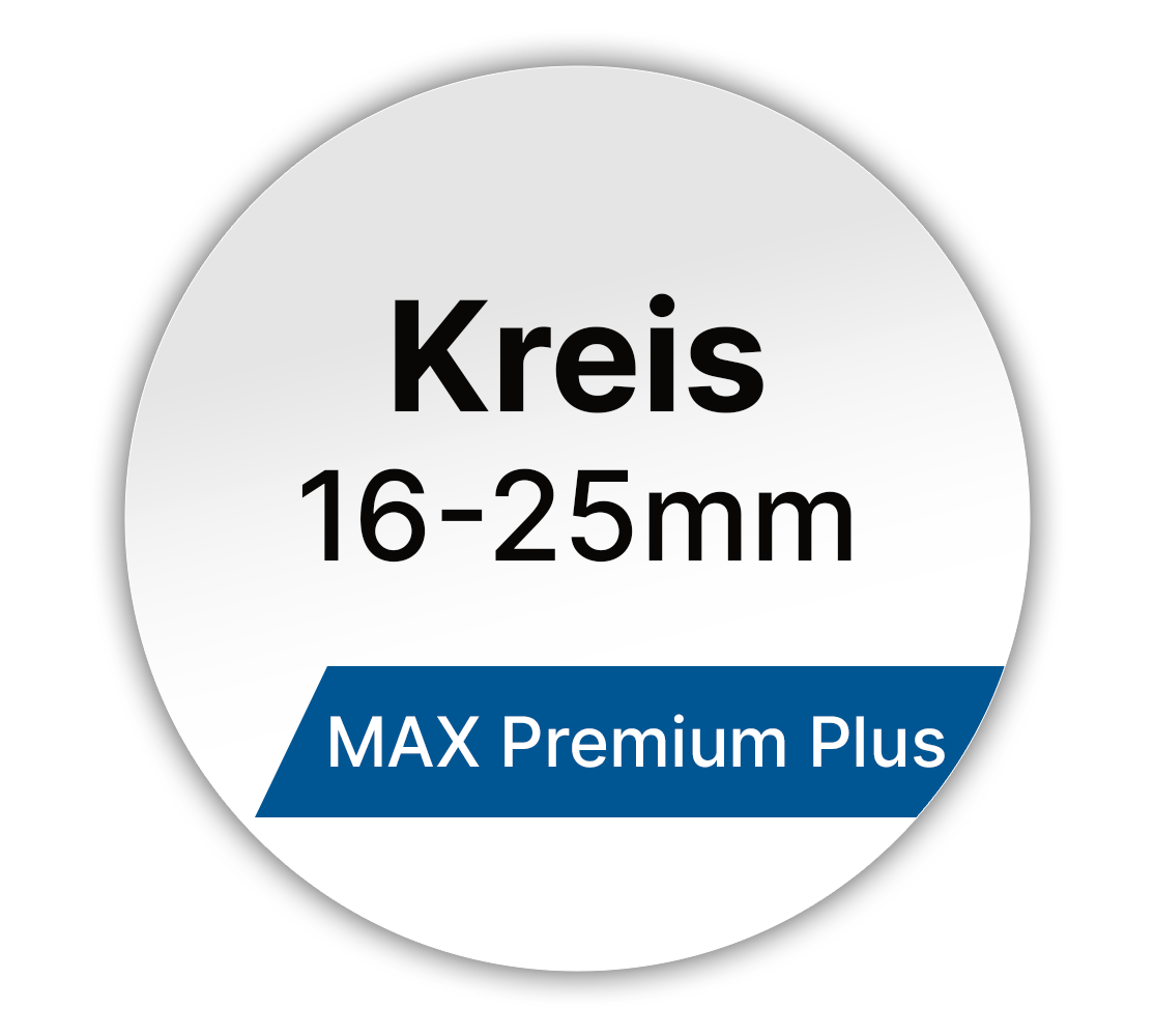 Max Premium Plus Kreis Etiketten - LabelMax 16-25mm