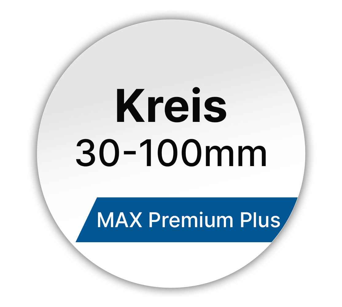 Max Premium Plus Kreis Etiketten - LabelMax 30-100mm