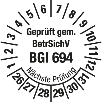 Prüfplaketten für Leitern und Tritte  - LP3