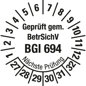 Prüfplaketten für Leitern und Tritte  - LP3