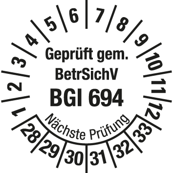Prüfplaketten für Leitern und Tritte  - LP3