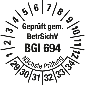 Prüfplaketten für Leitern und Tritte  - LP3