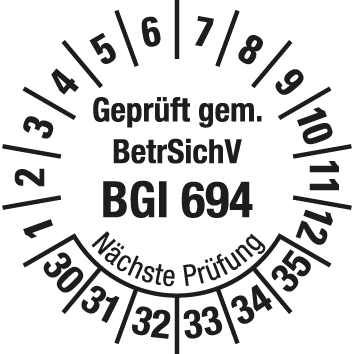 Prüfplaketten für Leitern und Tritte  - LP3