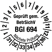 Prüfplaketten für Leitern und Tritte  - LP3