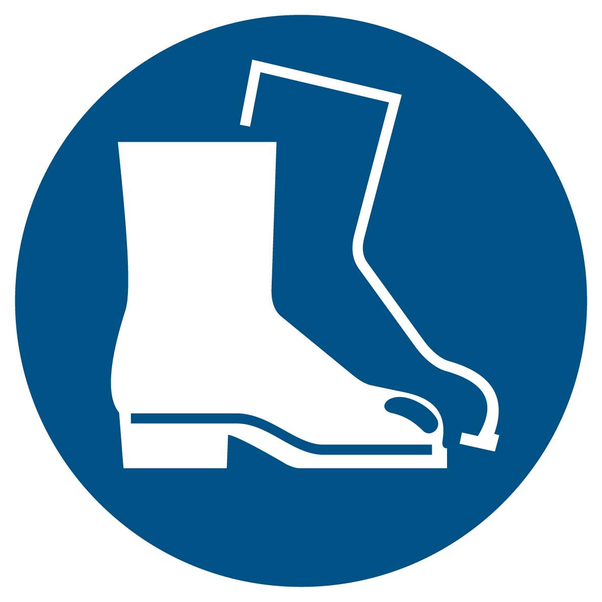 Gebotsschild - Fußschutz benutzen