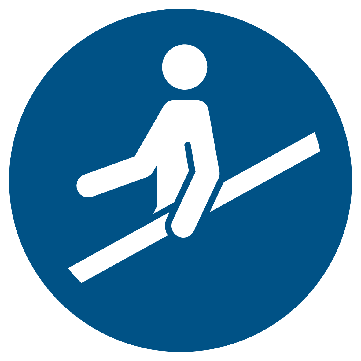 Gebotsschild - Handlauf benutzen