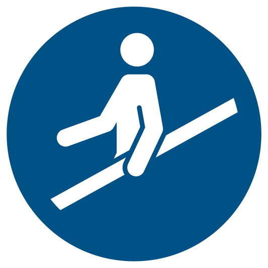 Gebotsschild - Handlauf benutzen