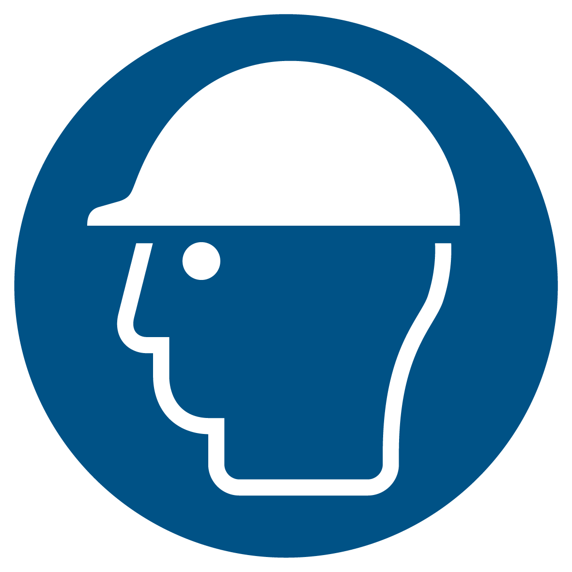 Gebotsschild - Kopfschutz benutzen