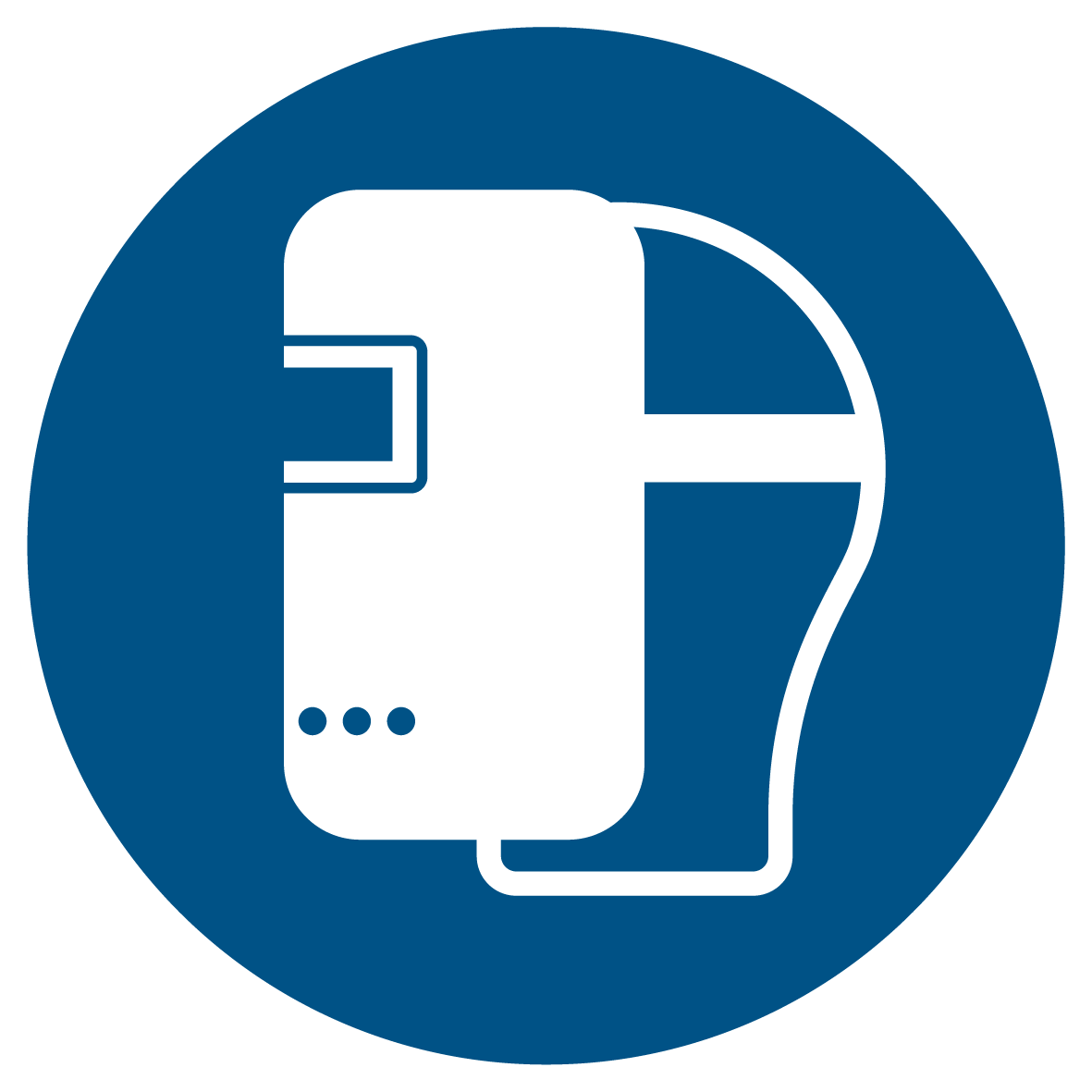 Gebotsschild - Schweißmaske benutzen