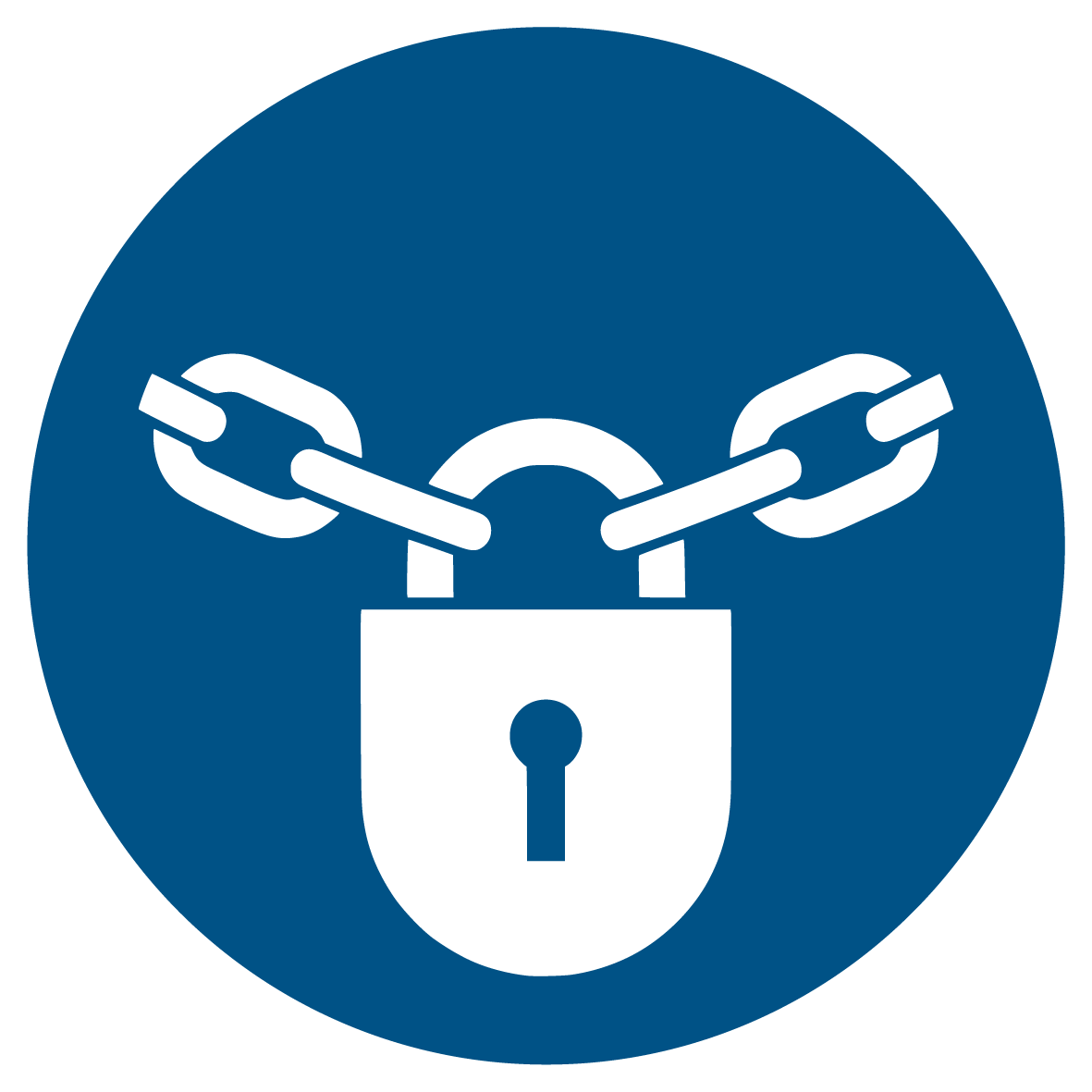 Gebotsschild - Verschlossen halten
