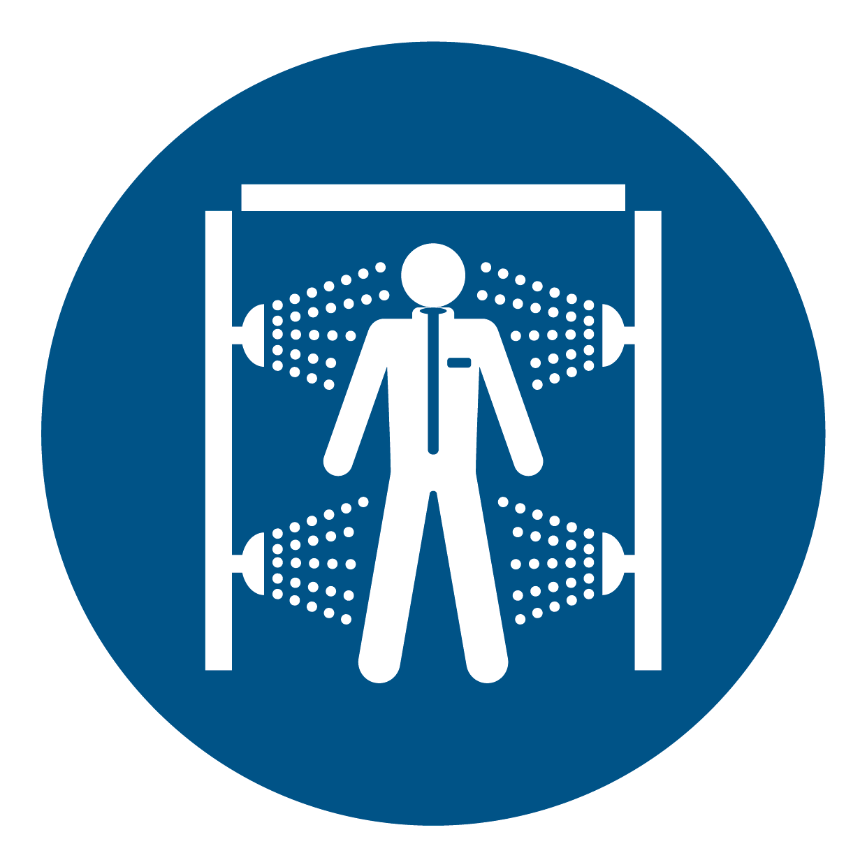 Gebotsschild - Dekontaminationsdusche benutzen
