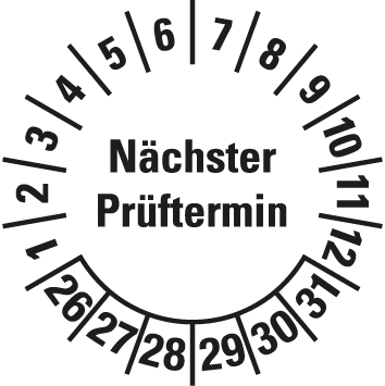 Mehrjahres-Prüfplaketten  - MJ1