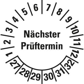 Mehrjahres-Prüfplaketten  - MJ1