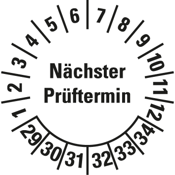 Mehrjahres-Prüfplaketten  - MJ1