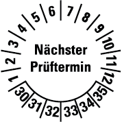 Mehrjahres-Prüfplaketten  - MJ1