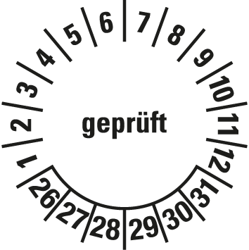 Mehrjahres-Prüfplaketten  - MJ2