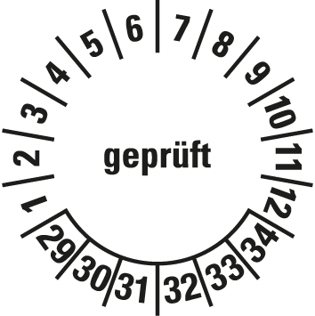 Mehrjahres-Prüfplaketten  - MJ2