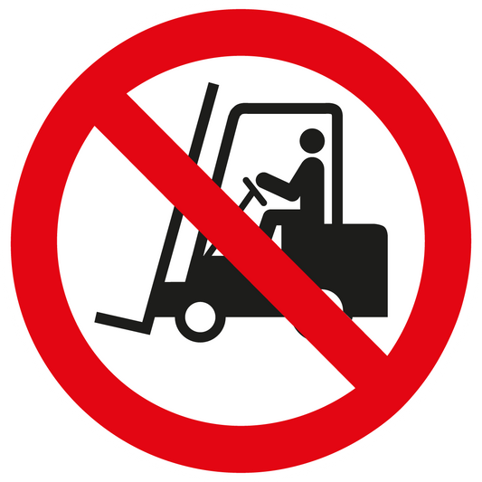 Verbotsschild - Für Flurförderzeuge verboten