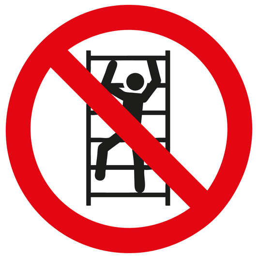 Verbotsschild - Aufsteigen verboten