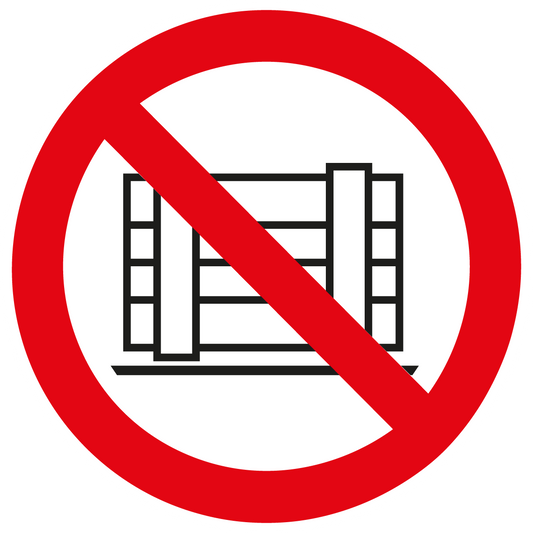 Verbotsschild - Abstellen oder Lagern verboten