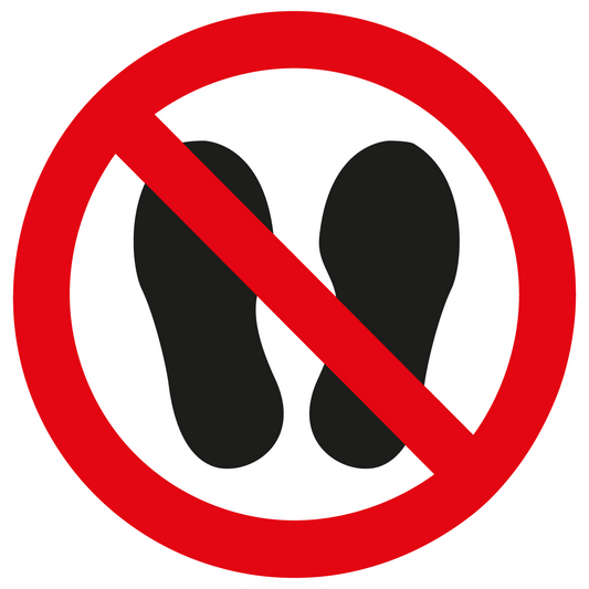 Verbotsschild - Betreten der Fläche verboten