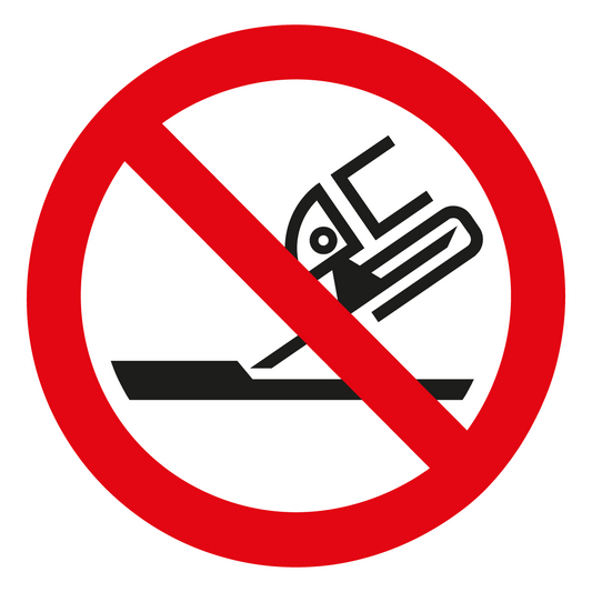 Verbotsschild - Nicht zulässig für Seitenschleifen