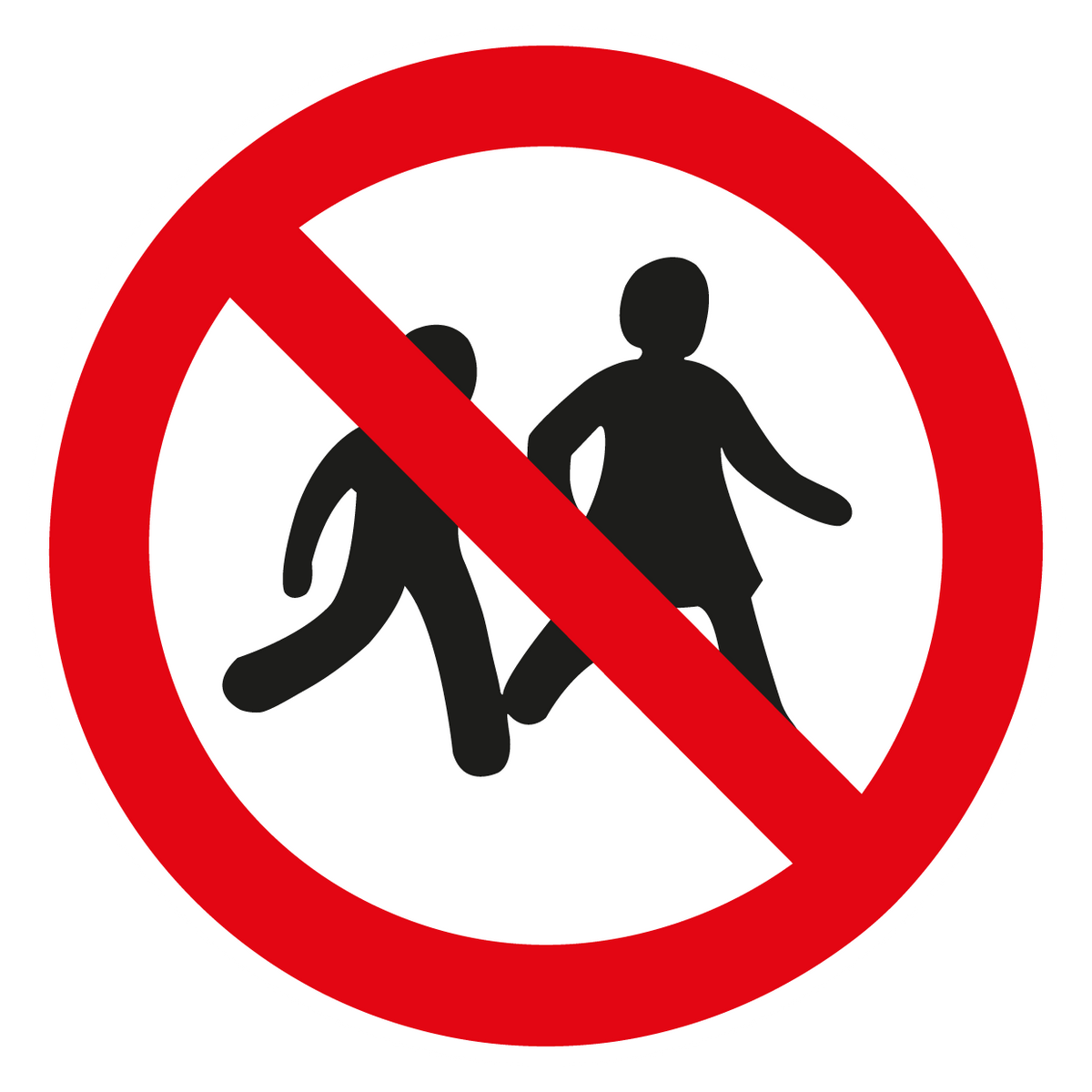 Verbotsschild - Kinder verboten