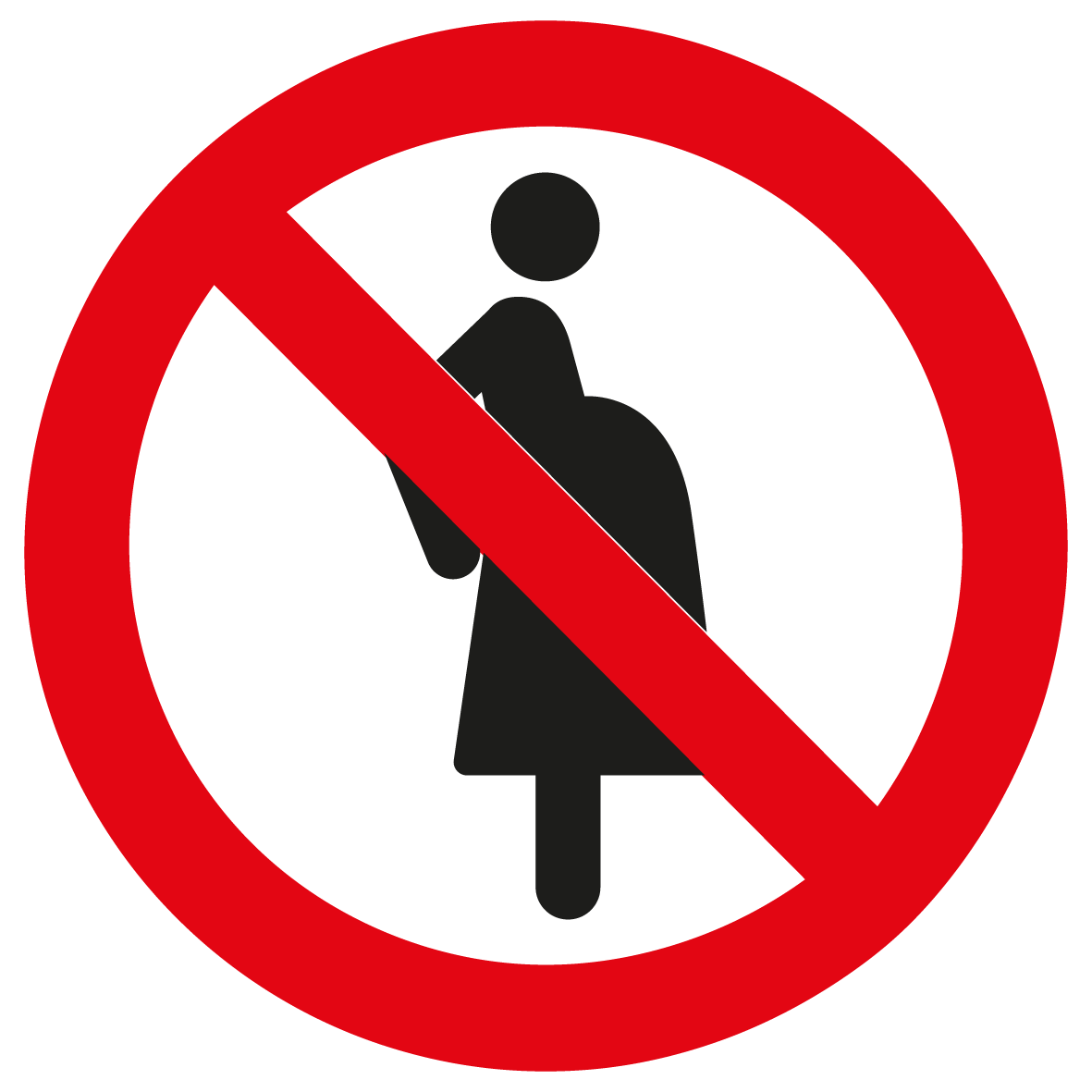 Verbotsschild - Für Schwangere verboten