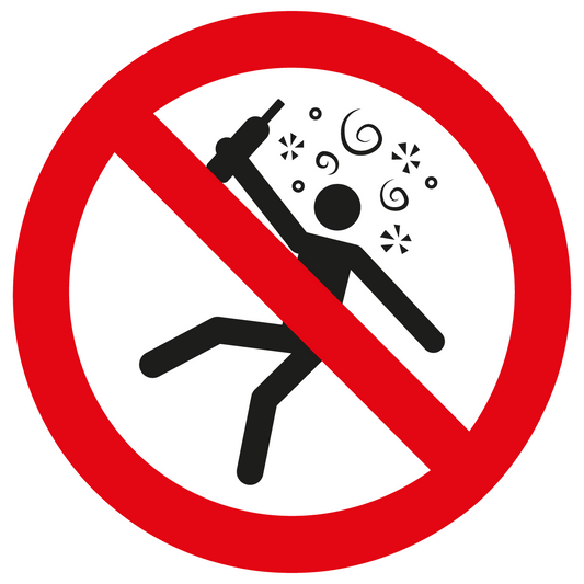 Verbotsschild - Für Personen im Rauschzustand verboten