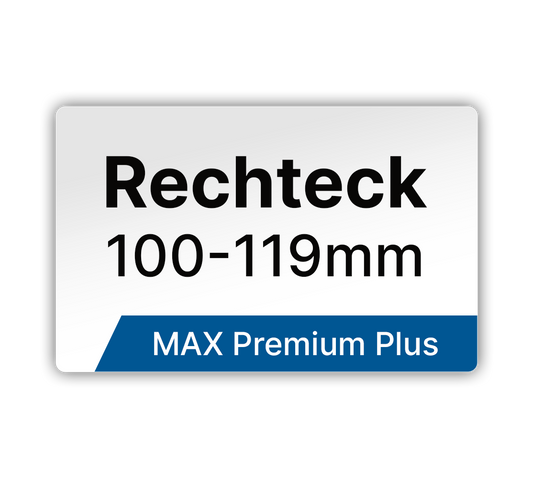 Max Premium Plus Rechteck Etiketten - LabelMax 100-119mm Breite