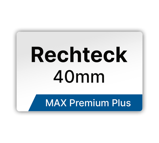 Max Premium Plus Rechteck Etiketten - LabelMax MP1 - 40mm