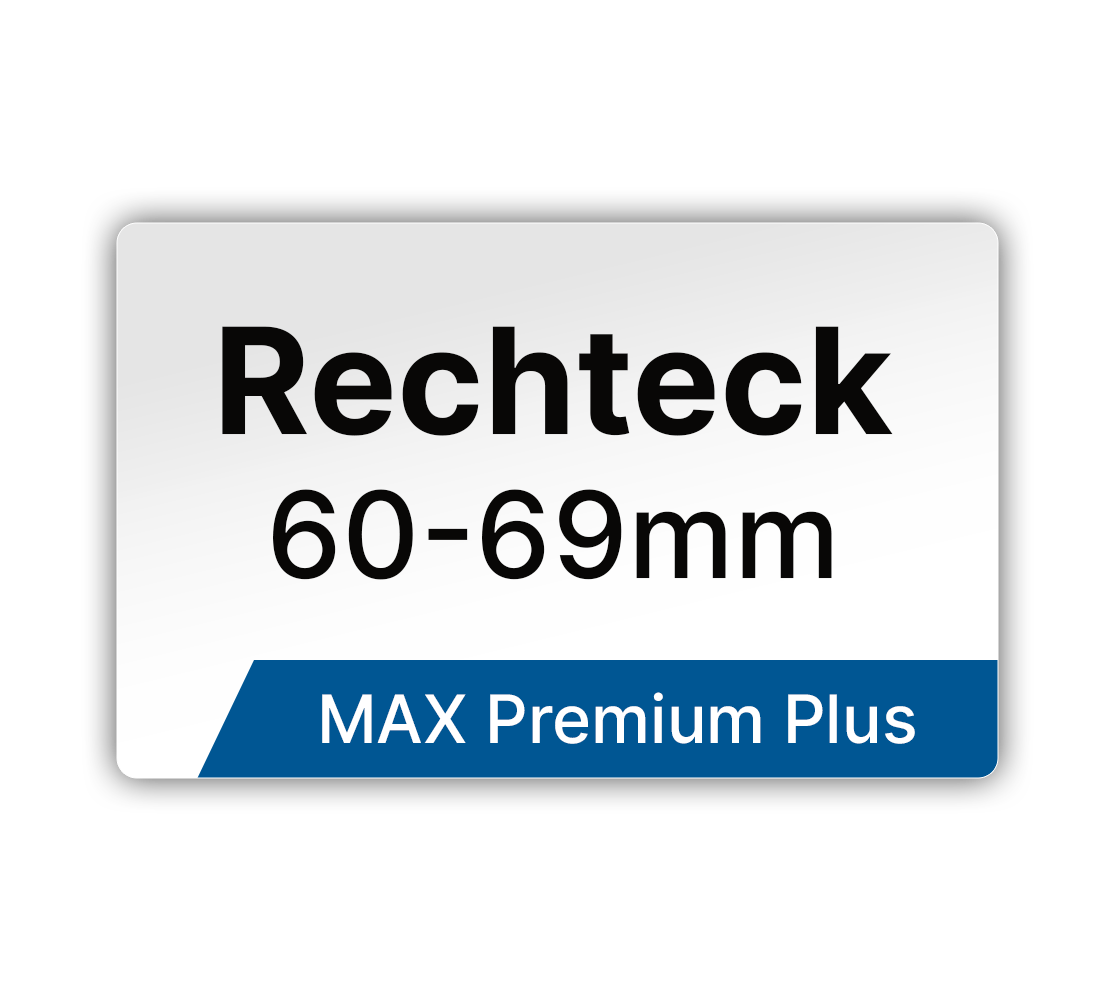 Max Premium Plus Rechteck Etiketten - LabelMax 60-69mm Breite