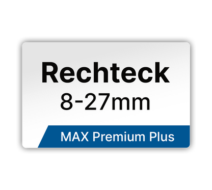 Max Premium Plus Rechteck Etiketten - LabelMax MP1 - 8-27mm