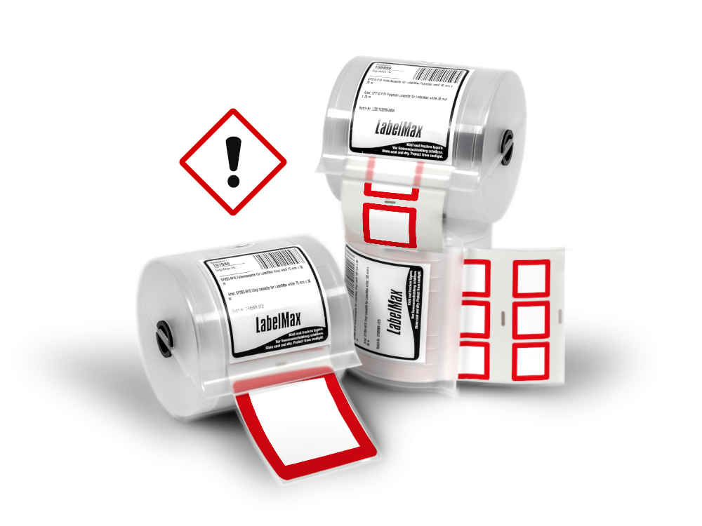 GHS Etiketten - 20 x 20 mm - 100 x 100 mm