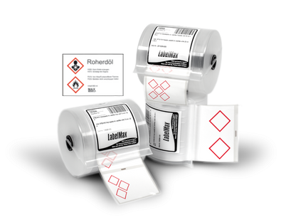 Max Premium Plus GHS Etiketten mit vorgedruckter Raute (1-5)