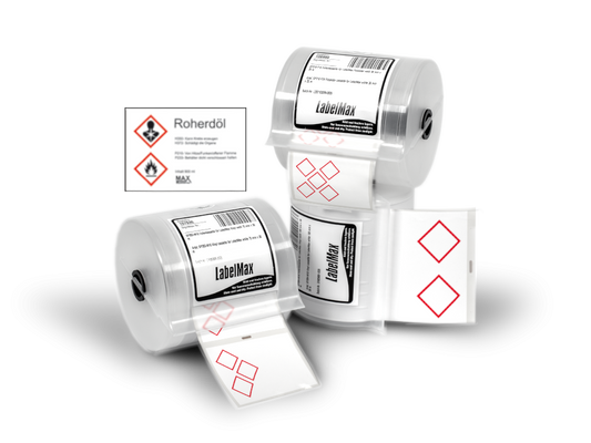Max Premium Plus GHS Etiketten mit vorgedruckter Raute (1-5)