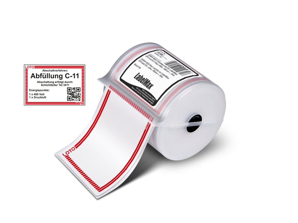 Max Premium Plus LOTO-Ident-Label Etiketten