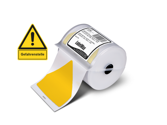 Max Premium Plus - Warnschilder mit Textfeld - Schenkellänge - 100mm