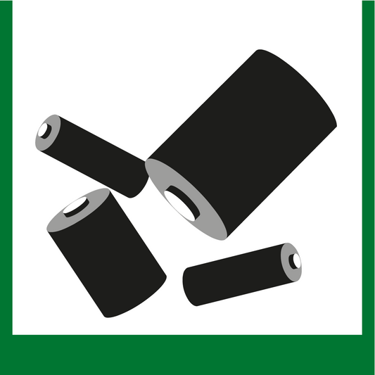 Wertstoffschild - Batterien
